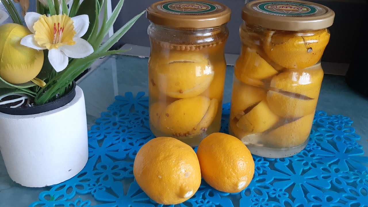 طريقة تخليل أو تمليح أو ترقيد الحامض أو الليمون(لمصير )يبقى طول السنة