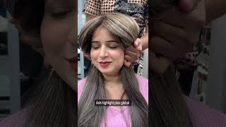 Ash highlights plus global  alisha empiresalon ☎️9899130018/7838480808 ashcolour highlight global