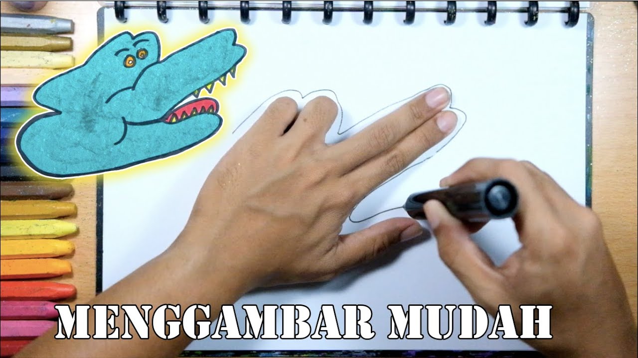  Menggambar  Hewan  Dengan  Jari Tangan 