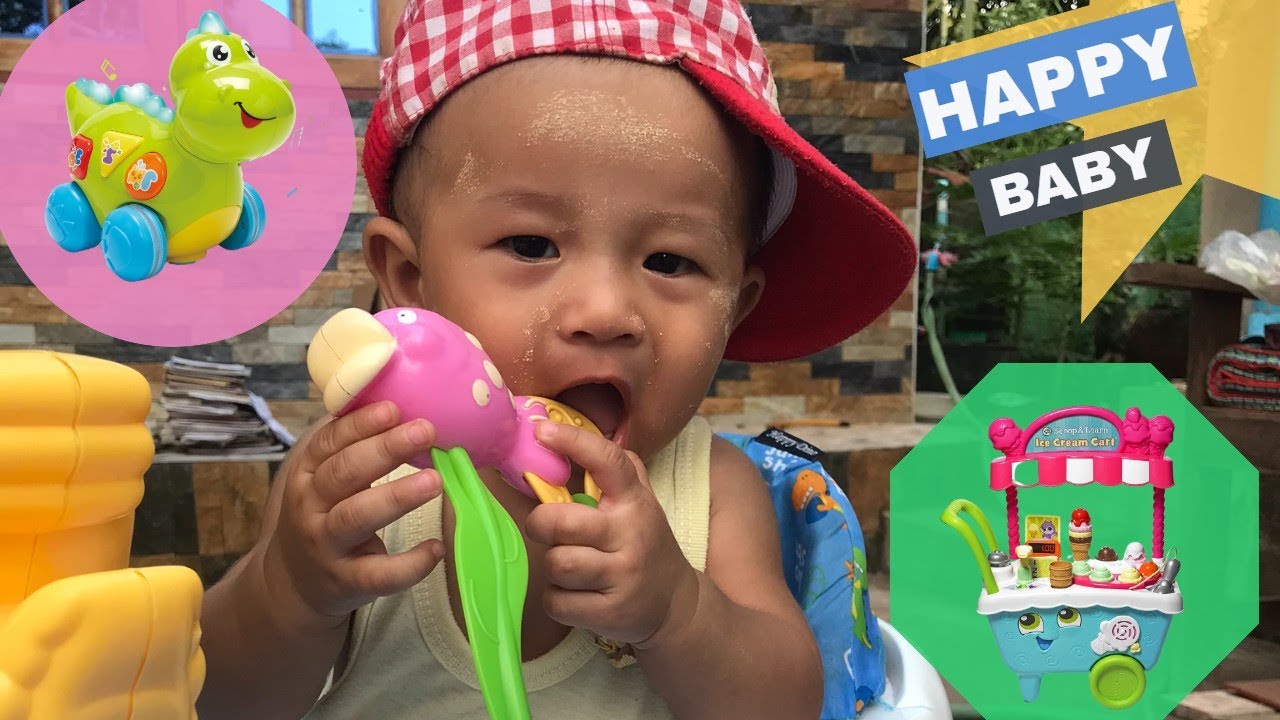 He try to walk with his baby walking chair 😍 - YouTube