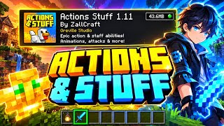 🔥 Actions & Stuff 1.11.1 for MCPE 1.26.45+ | NEW Animations & 3D Items! ⚡ screenshot 3
