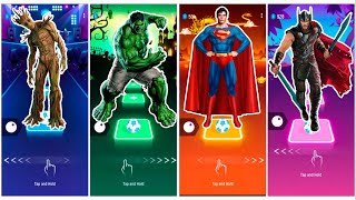 Telis Hop EDM Rush - Groot vs Hulk vs Superman vs Thor