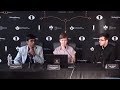 Postgame press conference with praggnanandhaa and nijat abasov  round 6  fide candidates