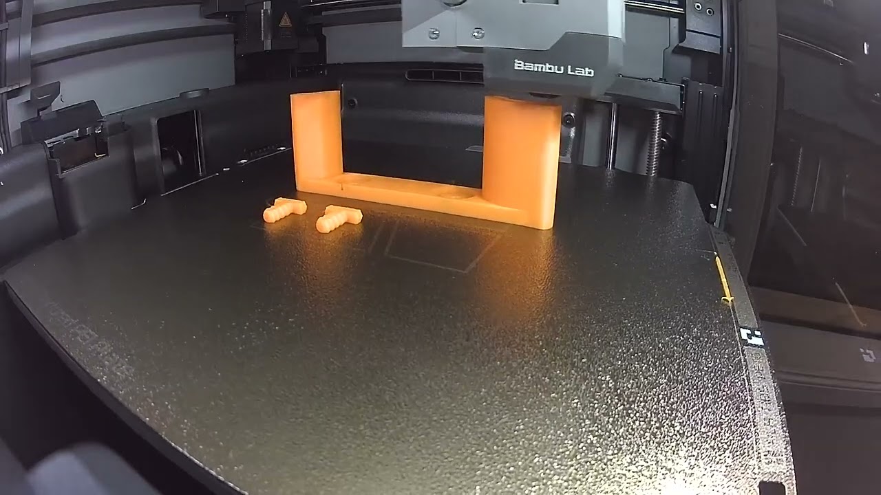 Watching a Drill Holder Print on Bambu P2S. 3D Printing Time Lapse