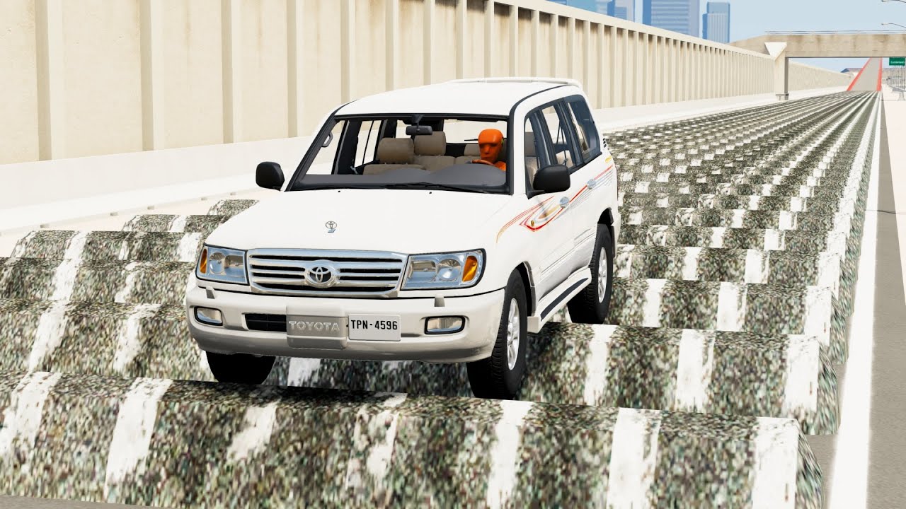 محاكي الحوادث | تحدي شارع  260 مطب 🚙 💨🚗 | BeamNG drive