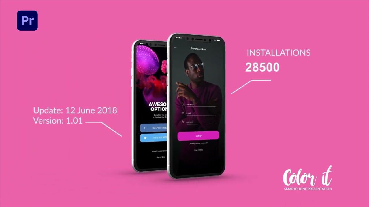 Видео промо для приложения