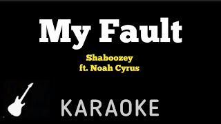 Shaboozey - My Fault | Karaoke Guitar Instrumental ft. Noah Cyrus