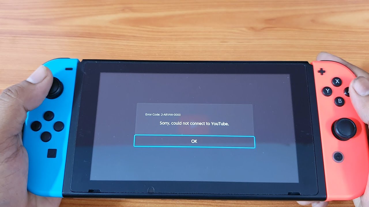 Nintendo Switch Fixed Error Code 2 Arvha 0000 Sorry Could Not Connect To Youtube Youtube