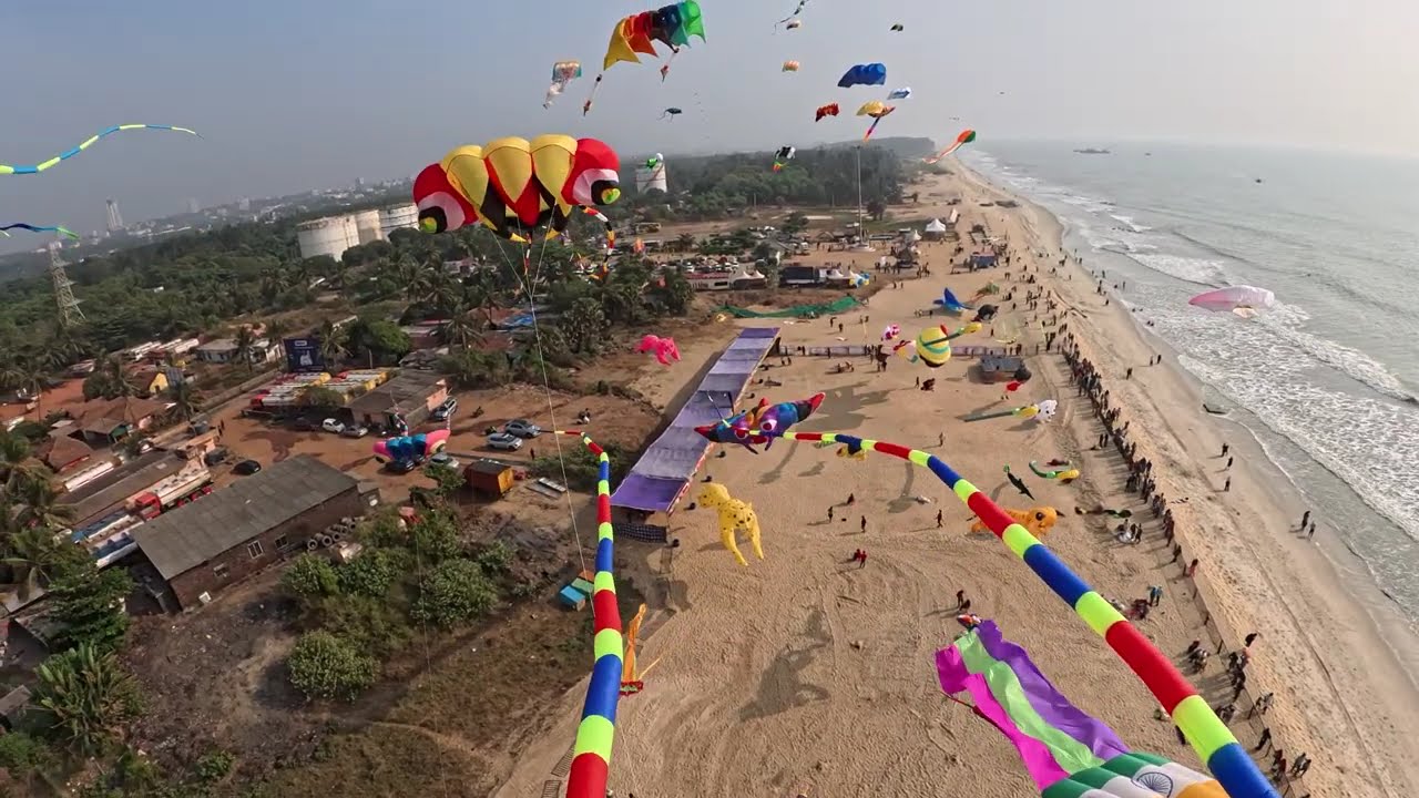 Kites above Mangalore - from a kite