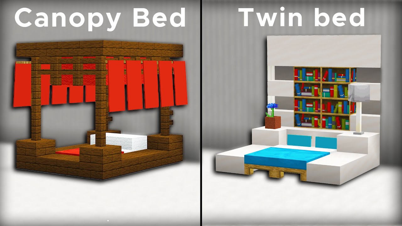 Minecraft: 7 Unique Bed Designs and Ideas - YouTube