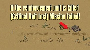 Final alert 2 tutorial - If the reinforcement unit is killed (Critical Unit Lost), Mission Failed!
