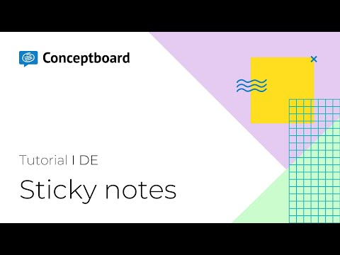 Digitale Sticky Notes in Conceptboard nutzen | Conceptboard Tutorial