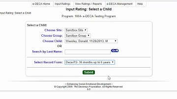 e-DECA: Inputting a Rating