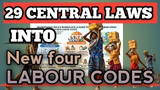 (29 CENTRAL LAWS ) INTO " INDIA FOUR NEW LABOUR CODES" #reservation #education