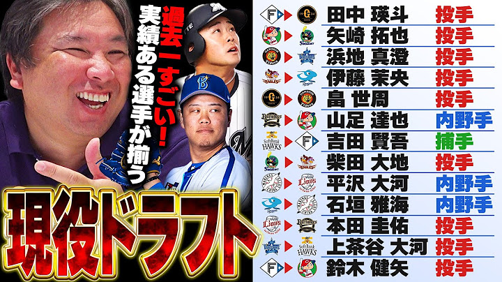 【速報】現役ドラフト13選手が決定‼︎『現役ドラフト次第で順位も変わる‼︎』里崎が考えた候補選手6名が移籍に‼︎大竹や水谷のように化ける選手が出てくるのか⁉︎