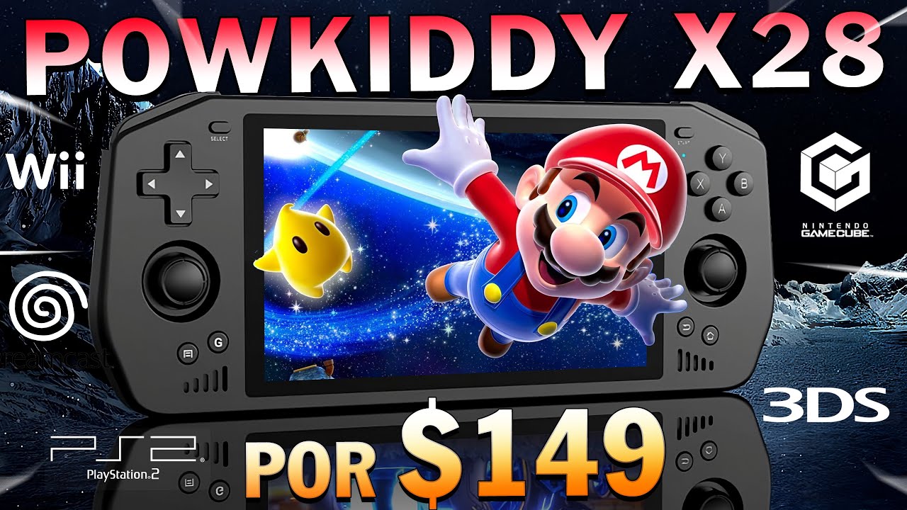 POWKIDDY x28 CHEGOU! MAIOR Console Portátil T618 do MUNDO! - YouTube
