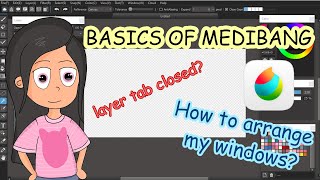 Medibang tutorial for Beginners  | Windows arrangement | Basics of Medibang