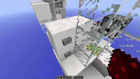 Minecraft Glass Item Elevator