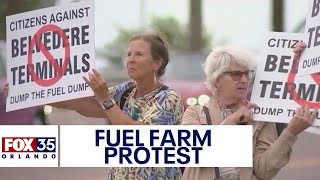 Residents protest proposed fuel tank farm in Ormond Beach