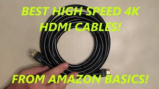 BEST AmazonBasics CL3 Rated High Speed 4K HDMI Cables in Multiple Lengths REVIEW