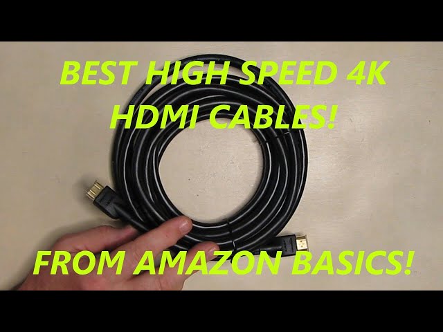 BEST AmazonBasics CL3 Rated High Speed 4K HDMI Cables in Multiple Lengths REVIEW