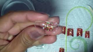 3D Acrylic Christmas Tree Tutorial for Acrylic Nails! Adorable!