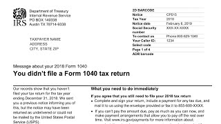 How to understand your CP515 Notice (IRS records indicate that you have not filed your Form 1040)