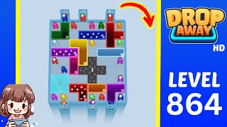 Drop Away Level 864 Solution Walkthrough