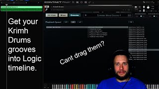 How to import midi grooves from Bogren Krimh drums or Trivium drums to Logic Pro X or other DAW.