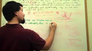 CSET Math Subtest 1 (1.2bc) Quadratic Complex Roots Constructed Response Q#2b,c SOL'N
