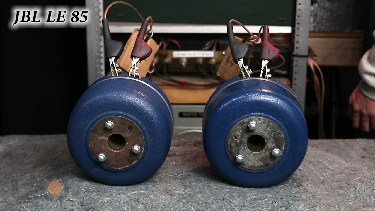 ★　初期型　連番　JBL　LE85 (16)　ブルードライバー　＋　H91　＋　スラントプレート　アルニコ　1インチ　　オリジナル　美品　ペア