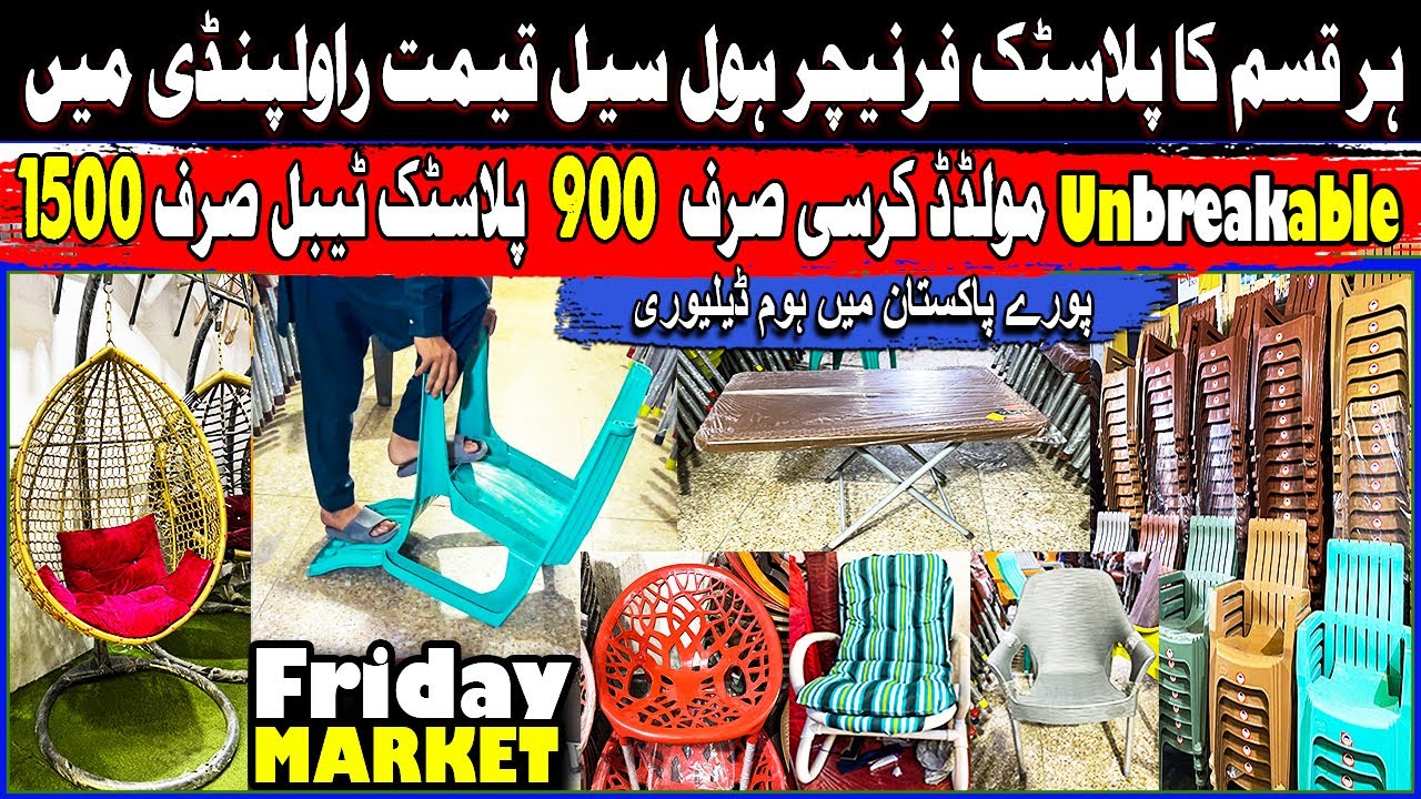 Plastic Chair Wholesale Shop in Rawalpindi ! Unbreakable Molded Chair and Plastic Table Murre Road