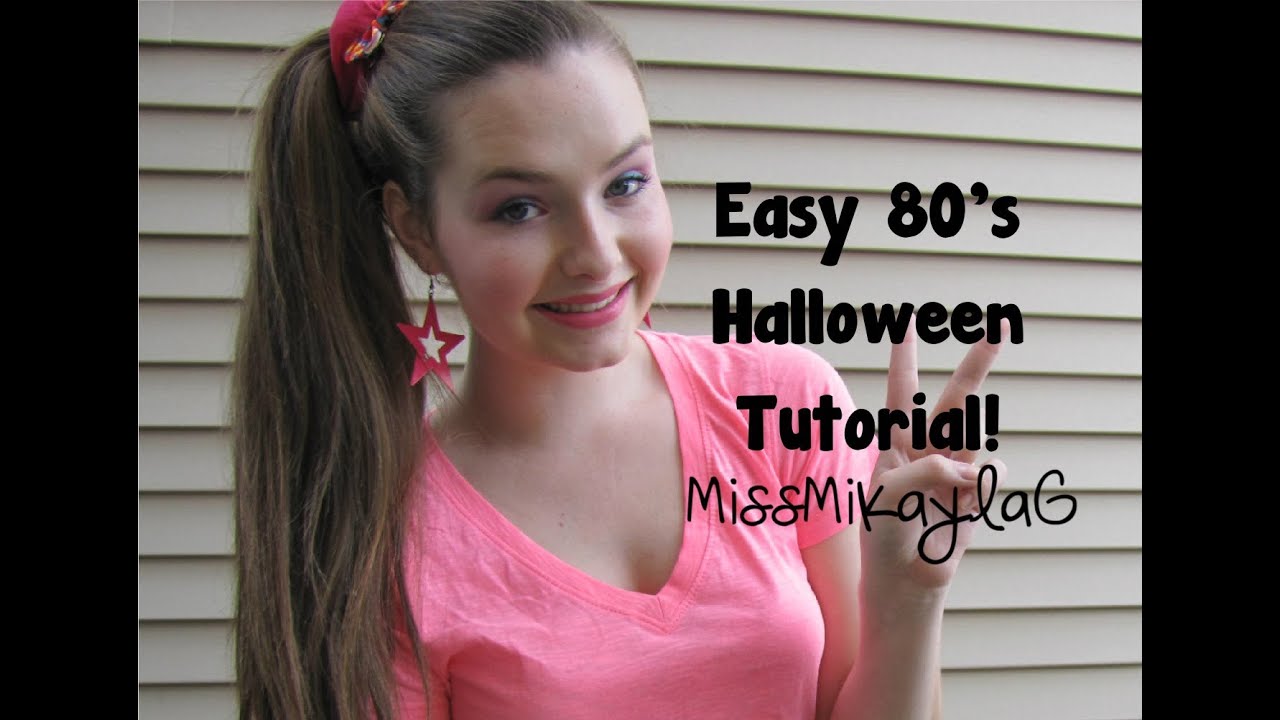 Easy 80s Halloween Tutorial YouTube
