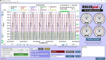 MakerPlot-J Microcontroller DAQ Software Part 1- Introduction to Use