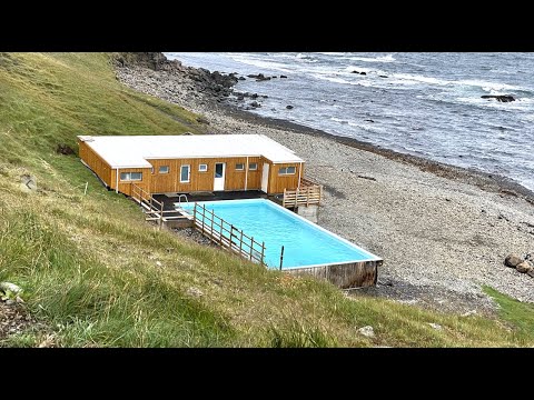Iceland Roadtrip 2021 #8: Drangsnes, Krossneslaug, Húsárfoss - Cinematic Travel Video — Krossnes, Iceland — video poster