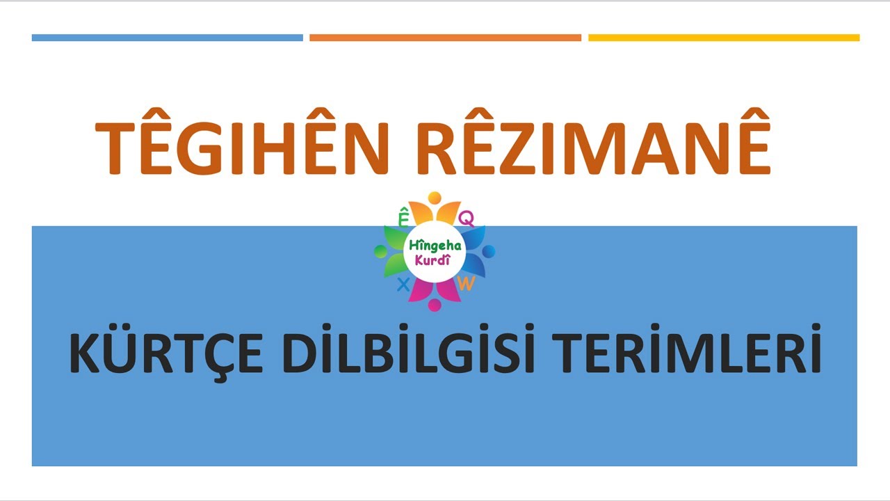 Kürtçe dilbilgisi terimleri PART I (têgihên rêzimanê) (Kürtçe dersleri, dersên kurdî) #kurdî #ders