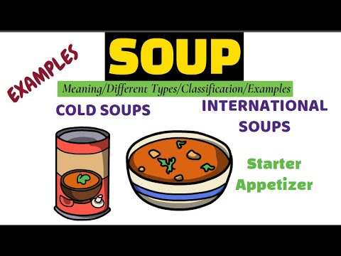 Basics of soup/ Classification of Soup / Types of soup / International Soups/ f&b Production