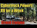 Cybertruck Tows RV to Grand Canyon: Village Camp Flagstaff + Mather Campground