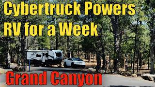 Cybertruck Tows RV to Grand Canyon: Village Camp Flagstaff + Mather Campground