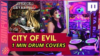 SunfyreTV | A7X City of Evil | drumming to 1 min of each song
