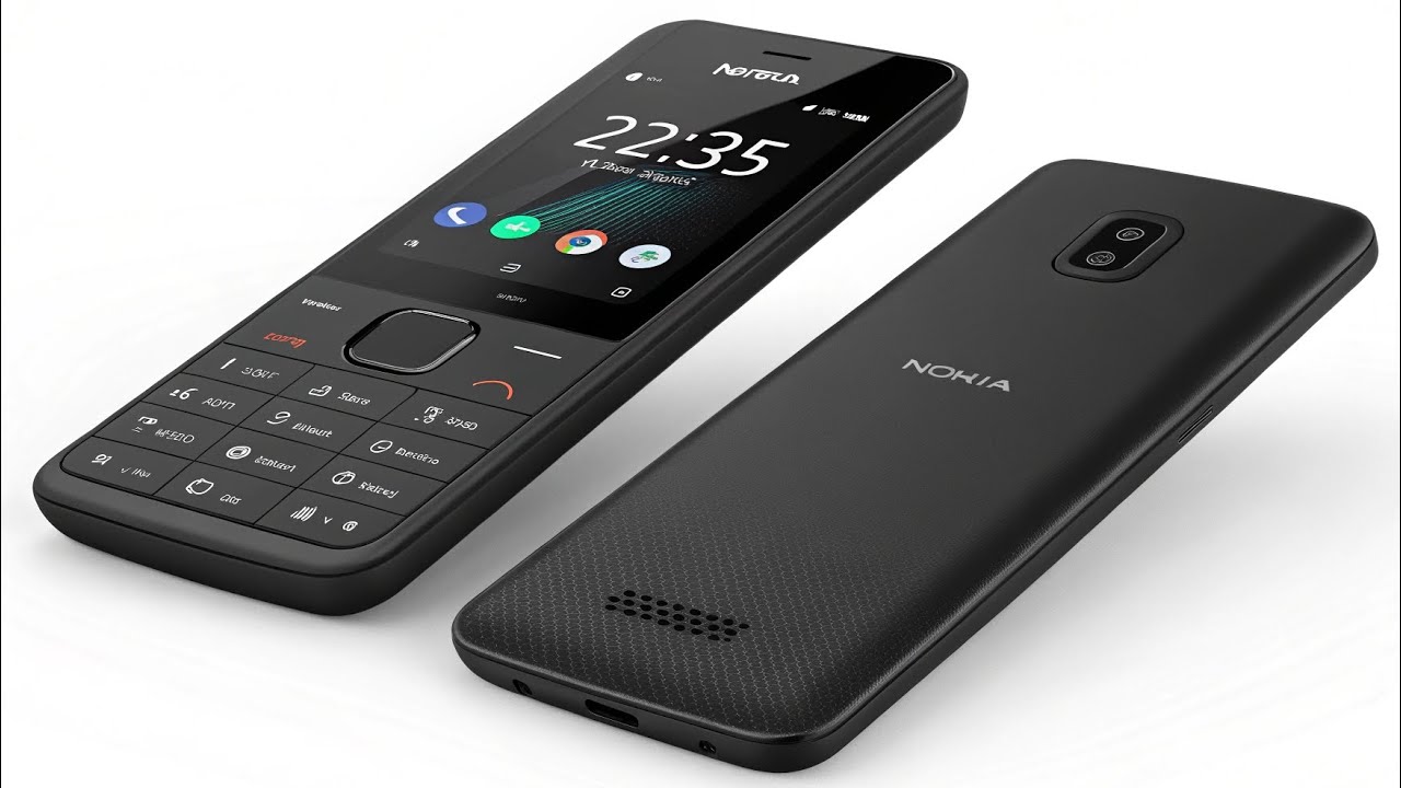2025 Nokia Button Mobile – Classic Design in Black & White Colors!Description: