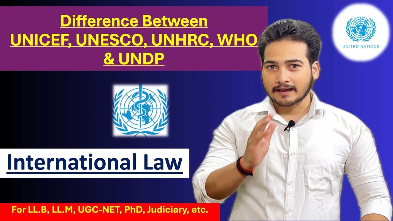 United Nations Agencies Explained | UNICEF, UNESCO, WHO, UNDP & UNHRC