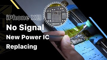 Fixing iPhone XR No Signal - Replacing New Power IC & Jumping Wire