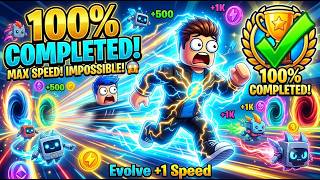 I GOT 100% Completion in Roblox Evolve +1 Speed