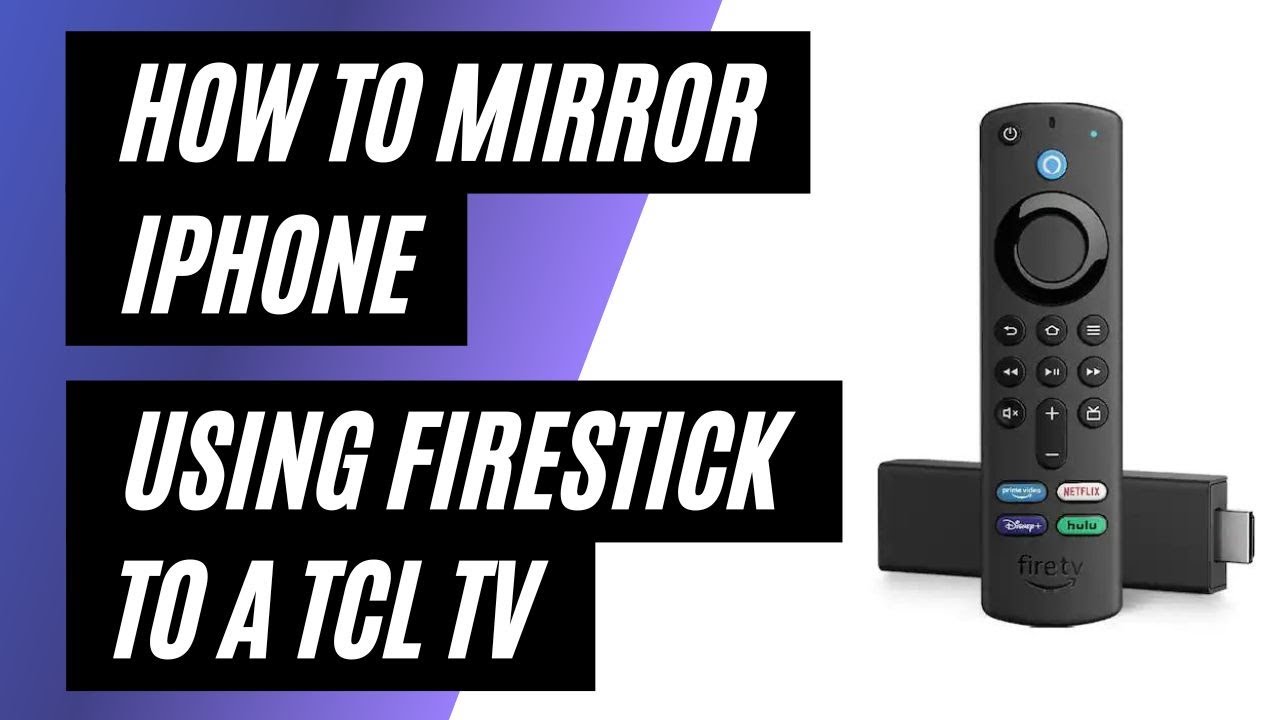 How To Mirror iPhone to a TCL TV Using a Firestick - YouTube