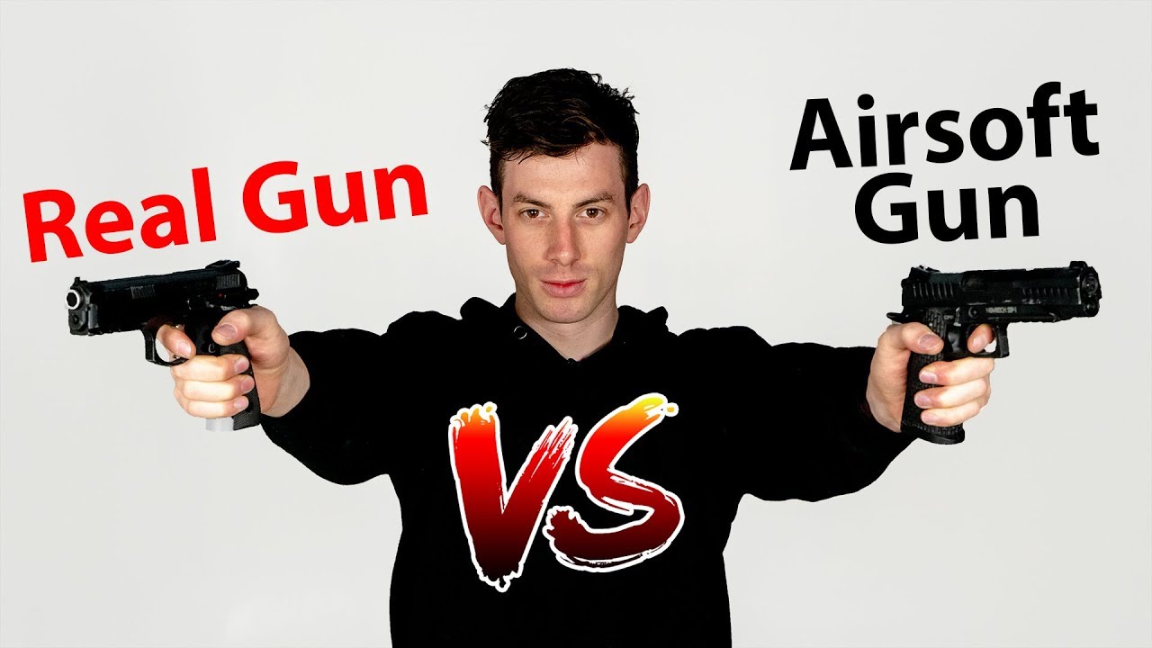 Real Gun vs. Airsoft Gun - SSP1 