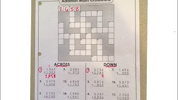 3rd math crossword