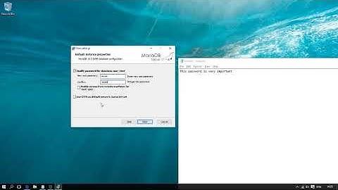 Installing  MariaDB in Windows