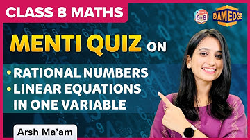 Exam Edge: Midterm Menti Quiz on Maths - Chapter 1 and  2 | Quick Revisions | Menti Quiz | Class 8