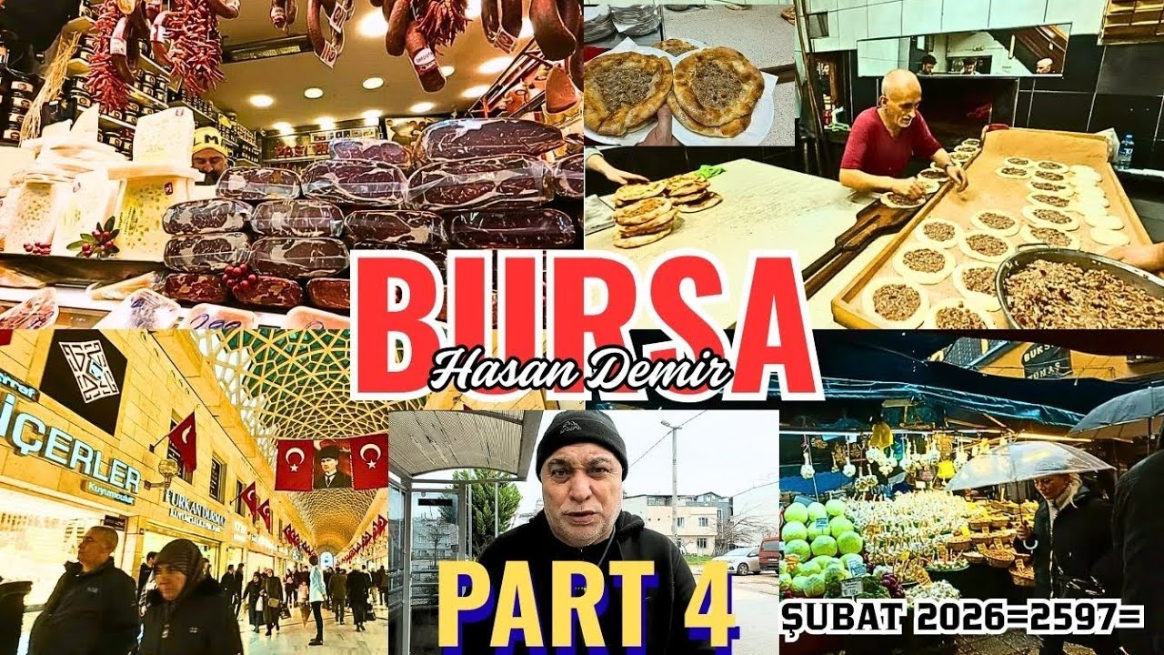 BURSADA SON GÜNÜMÜZ ÇARŞI PAZAR KOŞTURMACA İLE GEÇTİ BİRDE YAĞMURA YAKALANDIK ŞUBAT 2026  = 2597 =